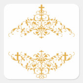 Sticker Carré Embellissage croisé (Devant)