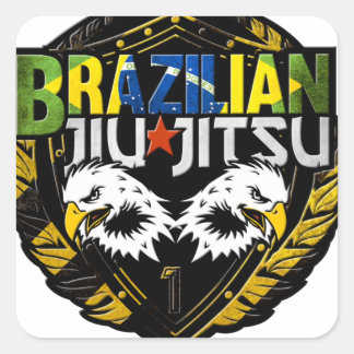 Sticker Carré Emblem brésilien Jiu Jitsu