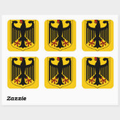 Sticker Carré emblème allemand (Feuille)