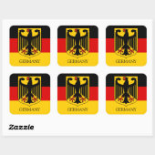 Sticker Carré emblème allemand (Feuille)