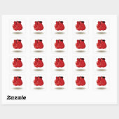 Sticker Carré Emblème Boxe cool (Feuille)