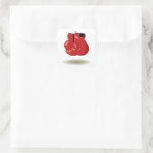 Sticker Carré Emblème Boxe cool (Sac)