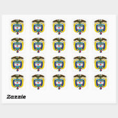Sticker Carré emblème de Colombie (Feuille)