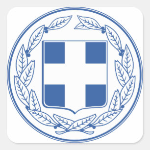 Sticker Carré emblème de la Grèce