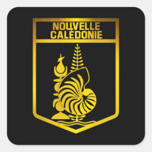 Sticker Carré Emblème de la Nouvelle-Calédonie