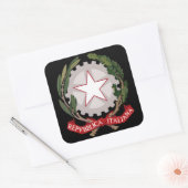 Sticker Carré emblème de l'italie (Enveloppe)