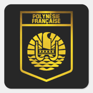 Sticker Carré Emblème de Polynésie française