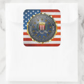 Sticker Carré Emblème du FBI (Sac)