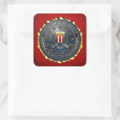 Sticker Carré Emblème du FBI (Sac)