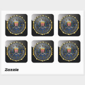 Sticker Carré Emblème du FBI (Feuille)