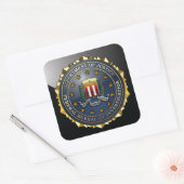 Sticker Carré Emblème du FBI (Enveloppe)