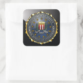 Sticker Carré Emblème du FBI (Sac)