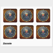 Sticker Carré Emblème du FBI (Feuille)