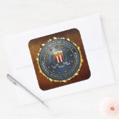 Sticker Carré Emblème du FBI (Enveloppe)
