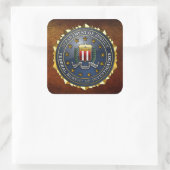 Sticker Carré Emblème du FBI (Sac)
