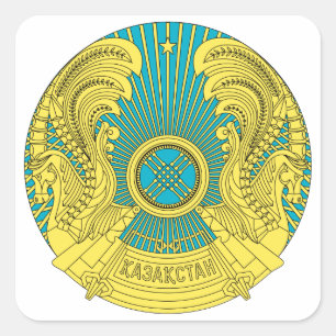 Sticker Carré emblème du kazakhstan