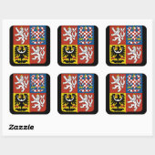 Sticker Carré emblème tchèque (Feuille)