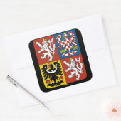 Sticker Carré emblème tchèque (Enveloppe)