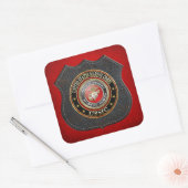 Sticker Carré Emblème USMC [Edition spéciale] [3D] (Enveloppe)