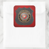 Sticker Carré Emblème USMC [Edition spéciale] [3D] (Sac)