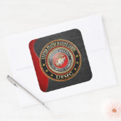 Sticker Carré Emblème USMC [Edition spéciale] [3D] (Enveloppe)