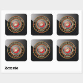 Sticker Carré Emblème USMC [Edition spéciale] [3D] (Feuille)