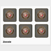 Sticker Carré Emblème USMC [Edition spéciale] [3D] (Feuille)