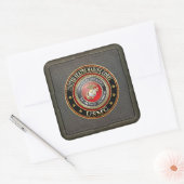 Sticker Carré Emblème USMC [Edition spéciale] [3D] (Enveloppe)