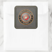Sticker Carré Emblème USMC [Edition spéciale] [3D] (Sac)