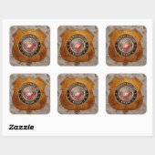 Sticker Carré Emblème USMC [Edition spéciale] [3D] (Feuille)