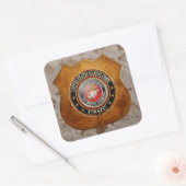 Sticker Carré Emblème USMC [Edition spéciale] [3D] (Enveloppe)
