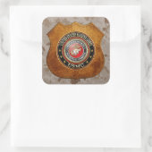 Sticker Carré Emblème USMC [Edition spéciale] [3D] (Sac)