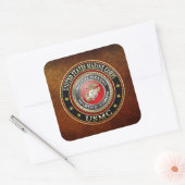 Sticker Carré Emblème USMC [Edition spéciale] [3D] (Enveloppe)