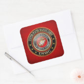 Sticker Carré Emblème USMC [Edition spéciale] [3D] (Enveloppe)