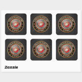 Sticker Carré Emblème USMC [Edition spéciale] [3D] (Feuille)