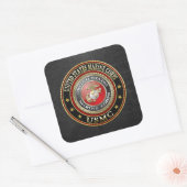 Sticker Carré Emblème USMC [Edition spéciale] [3D] (Enveloppe)