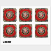 Sticker Carré Emblème USMC [Edition spéciale] [3D] (Feuille)