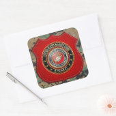 Sticker Carré Emblème USMC [Edition spéciale] [3D] (Enveloppe)