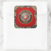 Sticker Carré Emblème USMC [Edition spéciale] [3D] (Sac)