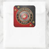 Sticker Carré Emblème USMC [Edition spéciale] [3D] (Sac)
