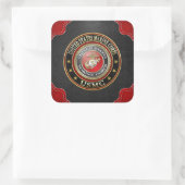 Sticker Carré Emblème USMC [Edition spéciale] [3D] (Sac)