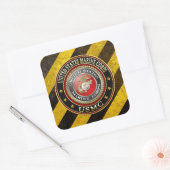 Sticker Carré Emblème USMC [Edition spéciale] [3D] (Enveloppe)