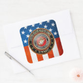Sticker Carré Emblème USMC [Edition spéciale] [3D] (Enveloppe)