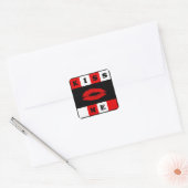 Sticker Carré Embrasse-moi ! (Enveloppe)
