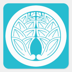 Sticker Carré Embrasser les géants japonais en cercle