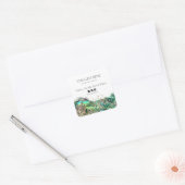 Sticker Carré Emerald Agate Petite entreprise (Enveloppe)