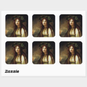 Sticker Carré Emma, Lady Hamilton (Feuille)