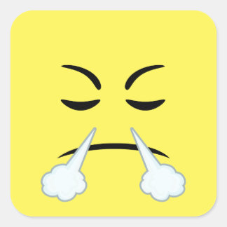 Sticker Carré Emoji à vapeur