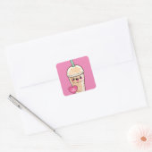 Sticker Carré Emoji Iced Latte (Enveloppe)