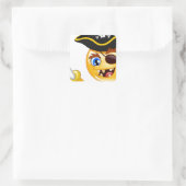 Sticker Carré emoji pirate (Sac)